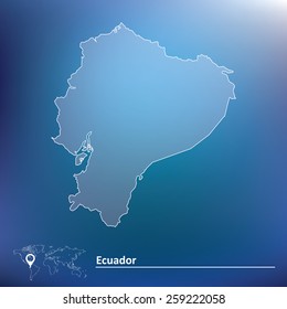 Map of Ecuador - vector illustration