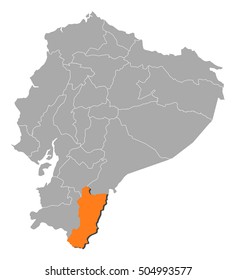 Map - Ecuador, Zamora-Chinchipe