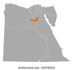 Map - Egypt, Beni Suef