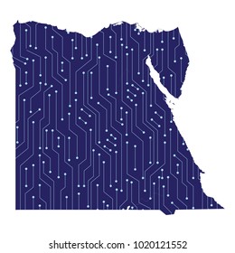 Map of Egypt country