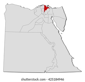 Map - Egypt, Dakahlia