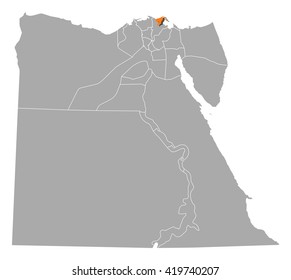 Map - Egypt, Damietta