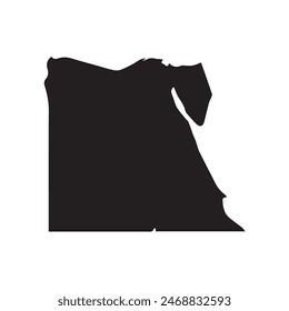 map of Egypt glyph icon. illustration vector graphic of map of egypt icon.