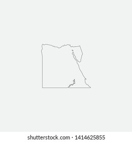 Map of Egypt graphic element Illustration template
