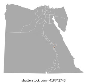 Map - Egypt, Luxor