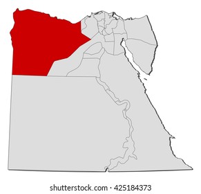 Map - Egypt, Matrouh