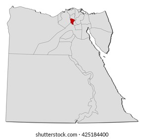 Map - Egypt, Monufia