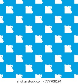Map of Egypt pattern repeat seamless in blue color for any design. Vector geometric illustration