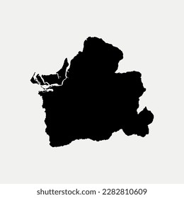 Karte der Provinz El Oro - Ecuador Region Umriss Silhouette Vektorgrafik
