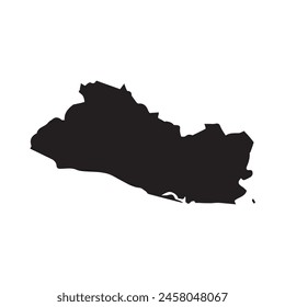 map of El Salvador glyph icon. Illustration vector graphic of map of El Salvador.