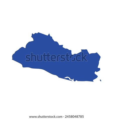 map of El Salvador icon. Illustration vector graphic of map of El Salvador.