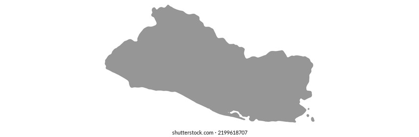 Map El Salvador vector background. Isolated country texture