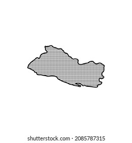 map of El Salvador-vector illustration. Free Vector