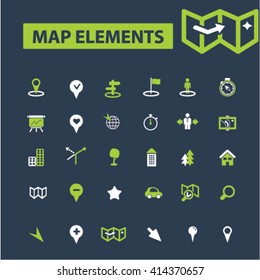 map elements icons
