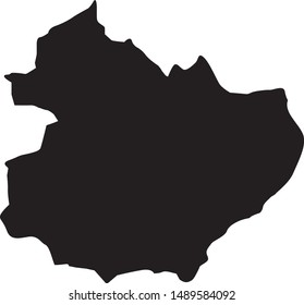 Map of Elliott County in the state of Kentucky