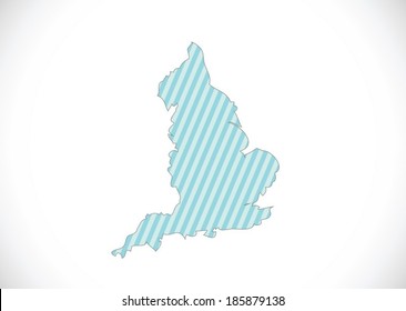map of  England  Decorative idea design