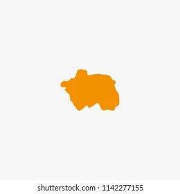 Map of Eskisehir - Turkey Vector Illustration
