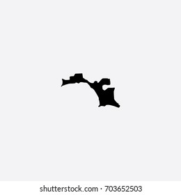 Map of Esperanto Vector Illustration Silhouette Design