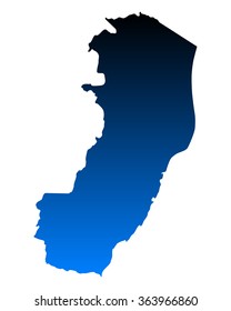 Map of Espirito Santo