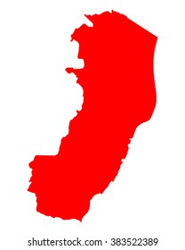 Map of Espirito Santo