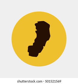 Map of Espirito Santo Vector Illustration