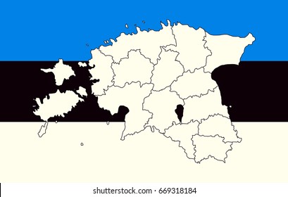 Map of Estonia 