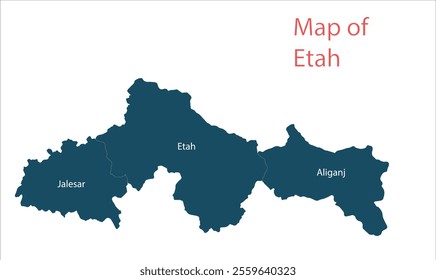 Map of Etah District, Etah District, Uttar Pradesh State, Republic of India, Government of  Uttar Pradesh, Indian territory, Eastern India, politics, village, tourism