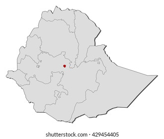 Map - Ethiopia, Addis Ababa
