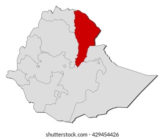 Map - Ethiopia, Afar