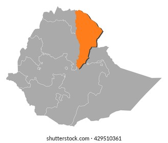 Map - Ethiopia, Afar