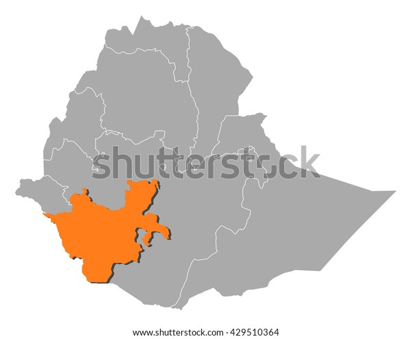 Map Of Southern Ethiopia Map Ethiopia Southern Nations Nationalities Peoples Stock Vector (Royalty  Free) 429510364 | Shutterstock