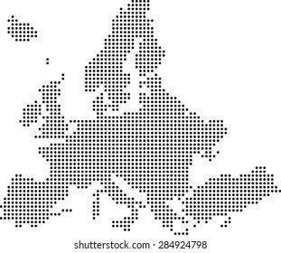 map of Europe - Shutterstock ID 284924798