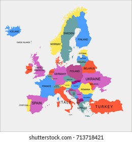 Map of Europe.