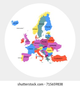 Map of Europe.