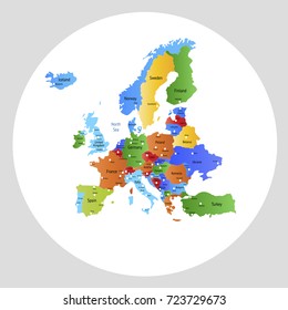 Map of Europe.