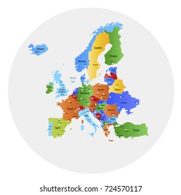 Map of Europe.