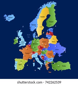 Map of Europe.