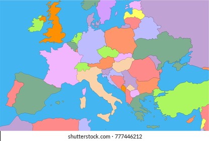 map of Europe 