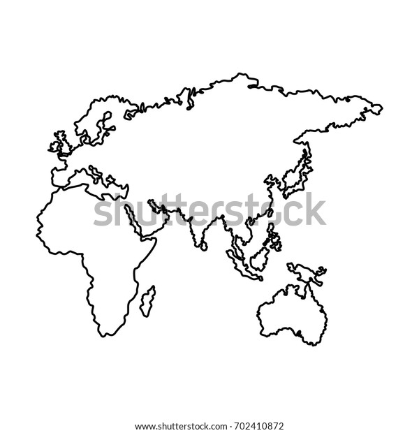 Map Europe Africa Asia Country Stock Vector Royalty Free 702410872