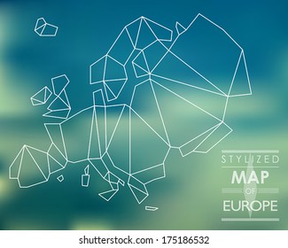 map of europe. map concept