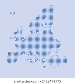 Map of Europe from Dots