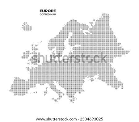 map of Europe with dotted style