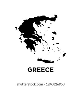 map - europe - greece icon vector