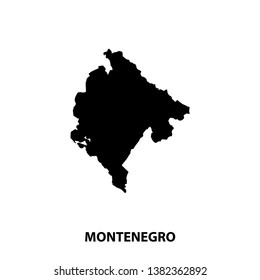map - europe - montenegro icon vector design template