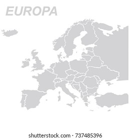 MAP EUROPE VECTOR