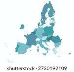 Map of European Union countries