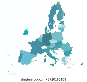 Mapa de los países de la Unión Europea
