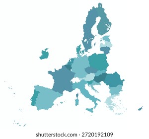 Mapa de los países de la Unión Europea