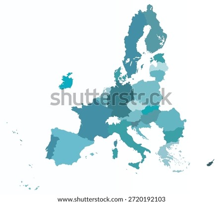 Map of European Union countries