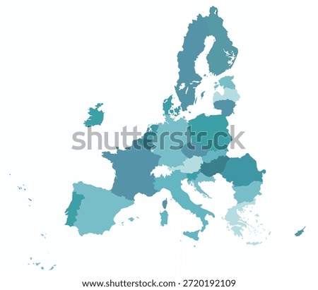 Map of European Union countries